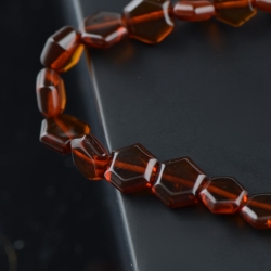 Amber bracelet with cognac beads